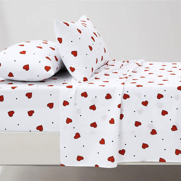 Hearts - Flat Sheet
