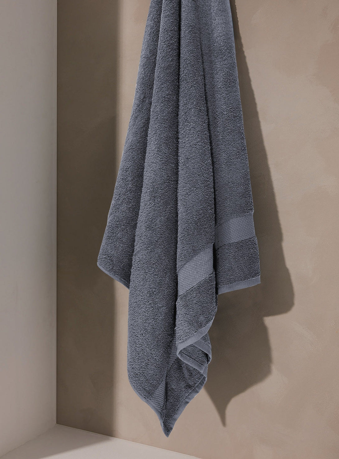 Grey Cotton Bath Towel 