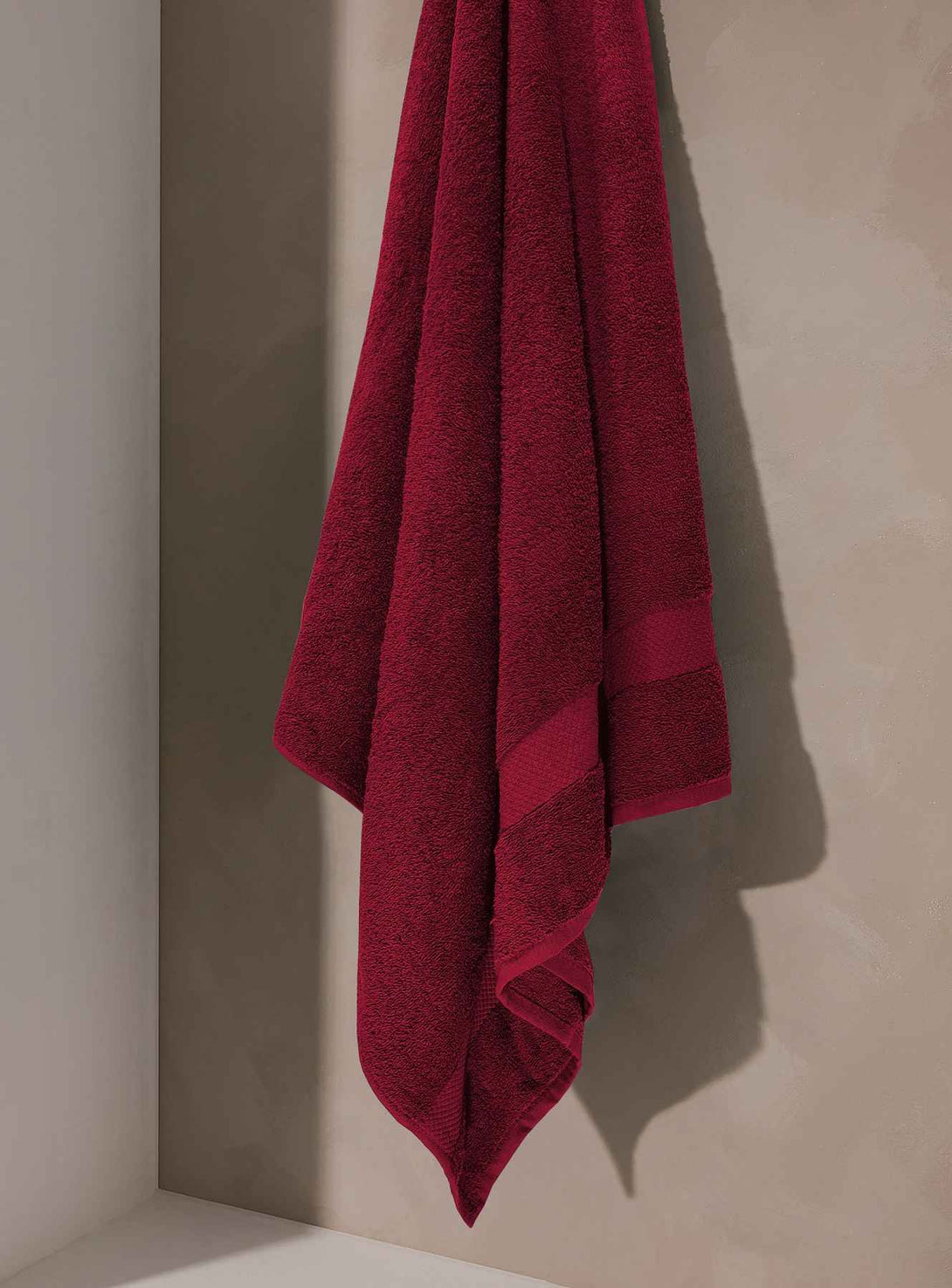 Burgundy - 100% COTTON TERRY TOWEL