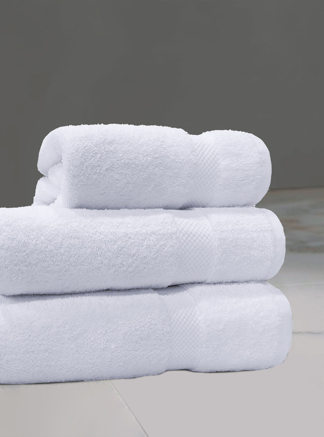 White Cotton Bath Towels 